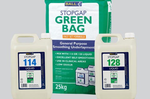 Fball Green Bag and Bottle Self Levelling Compound