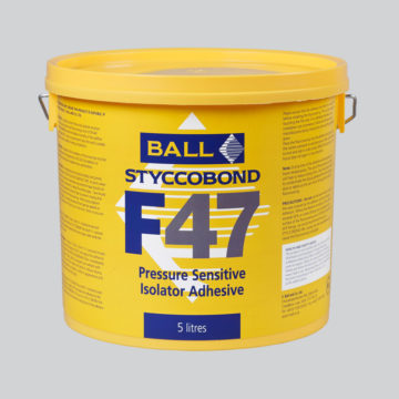 FBall Styccobond F47 Pressure sensitive adhesive for use over isolator membrane